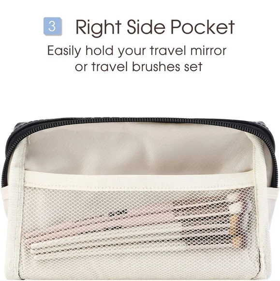 Faux Croc Vegan Leather Makeup Case - Picture 6 of 10